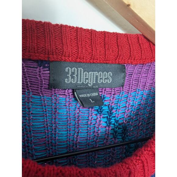 33 Degrees Light Up Cat Ugly Christmas Sweater - Picture 5 of 7